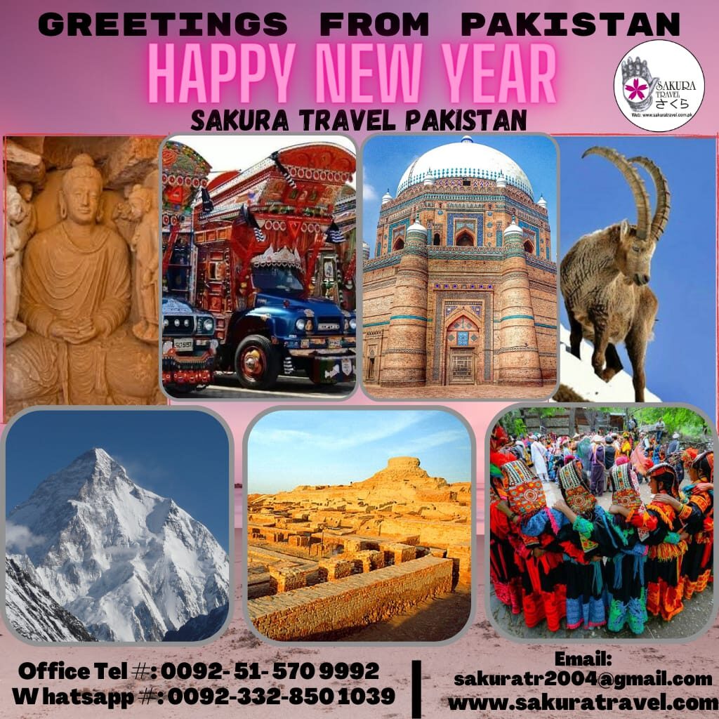 New Year Greeting from Sakura Travel Pakistan